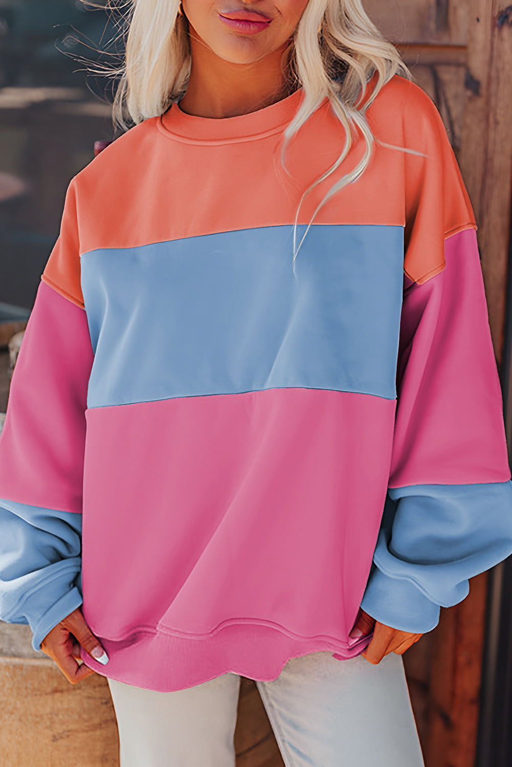 Colorblock Sweatshirt (4 Colors Available)