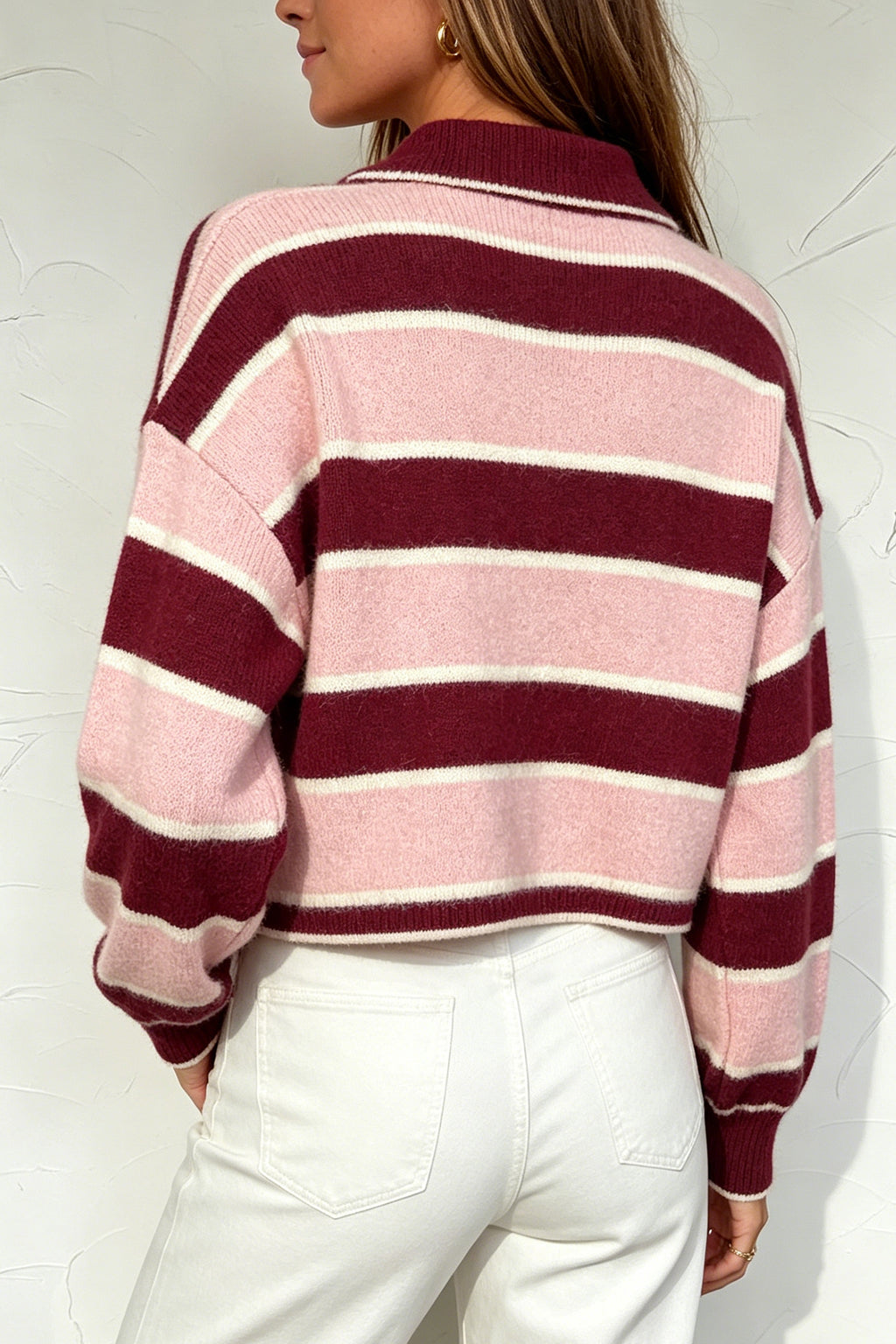 Striped Cropped Sweater