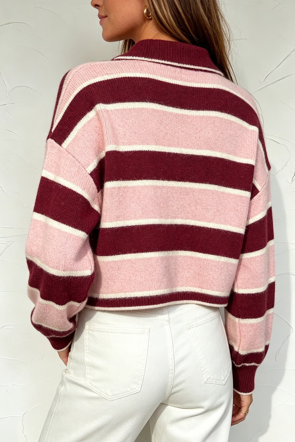 Striped Cropped Sweater