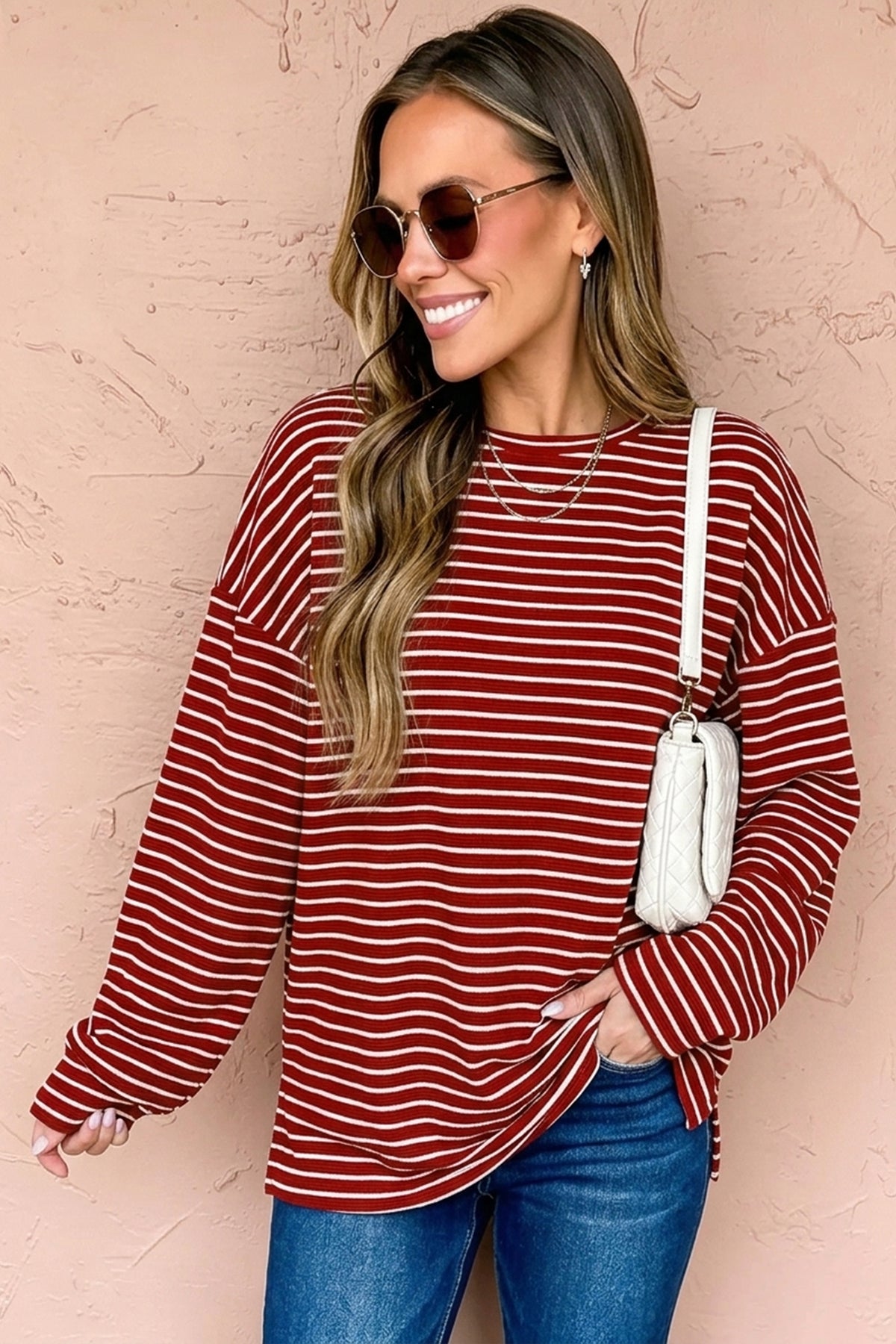 Striped Long Sleeve Top