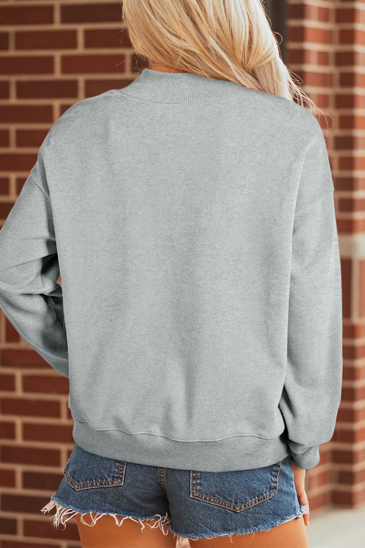 Mallard Duck Camouflage Mock Neck Sweatshirt