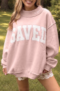 Saved By Grace Embroidered Sweatshirt (2 Colors Available)