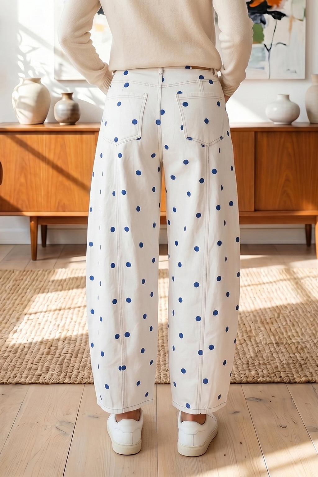 Polka Dot Barrel Pants (3 Colors Available)