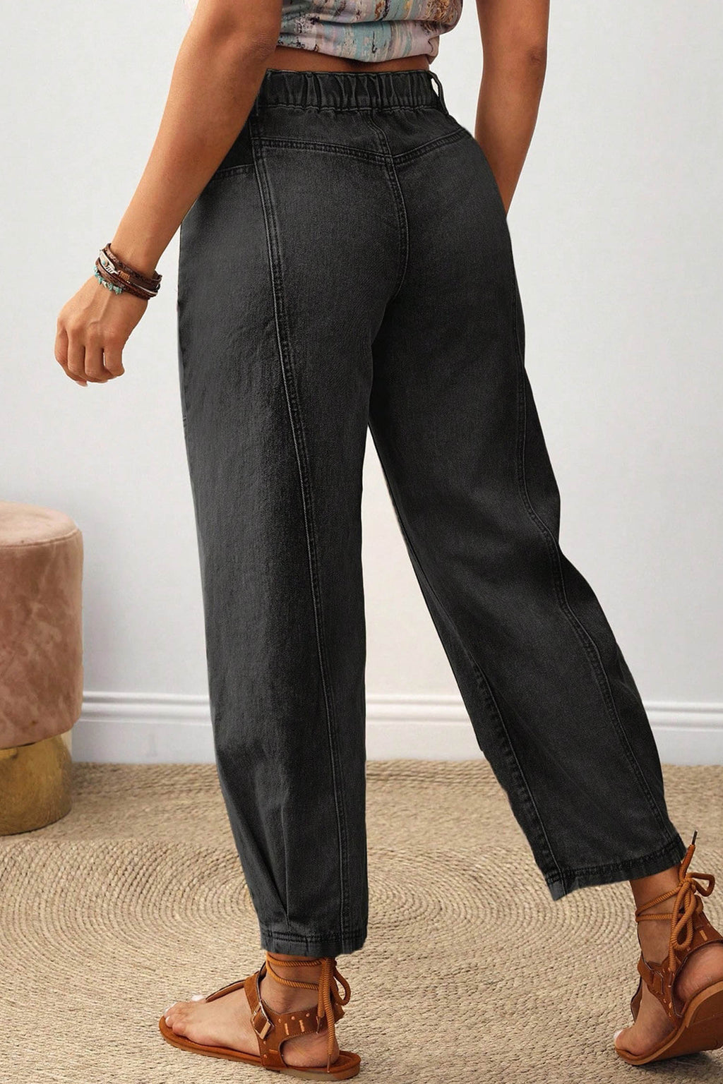 Seam Patchwork Jeans (2 Colors Available)