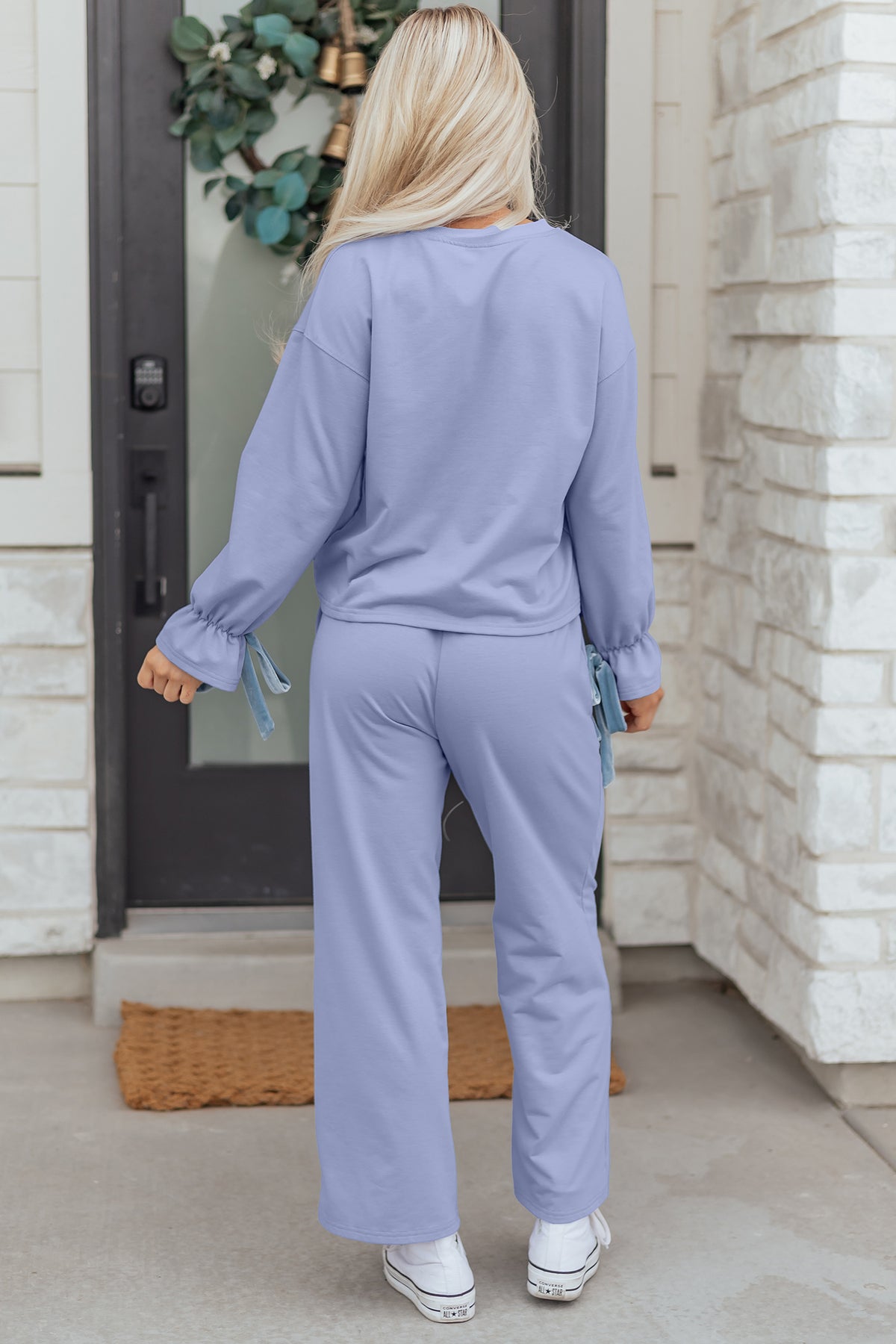 Velvet Bow Pajama Set