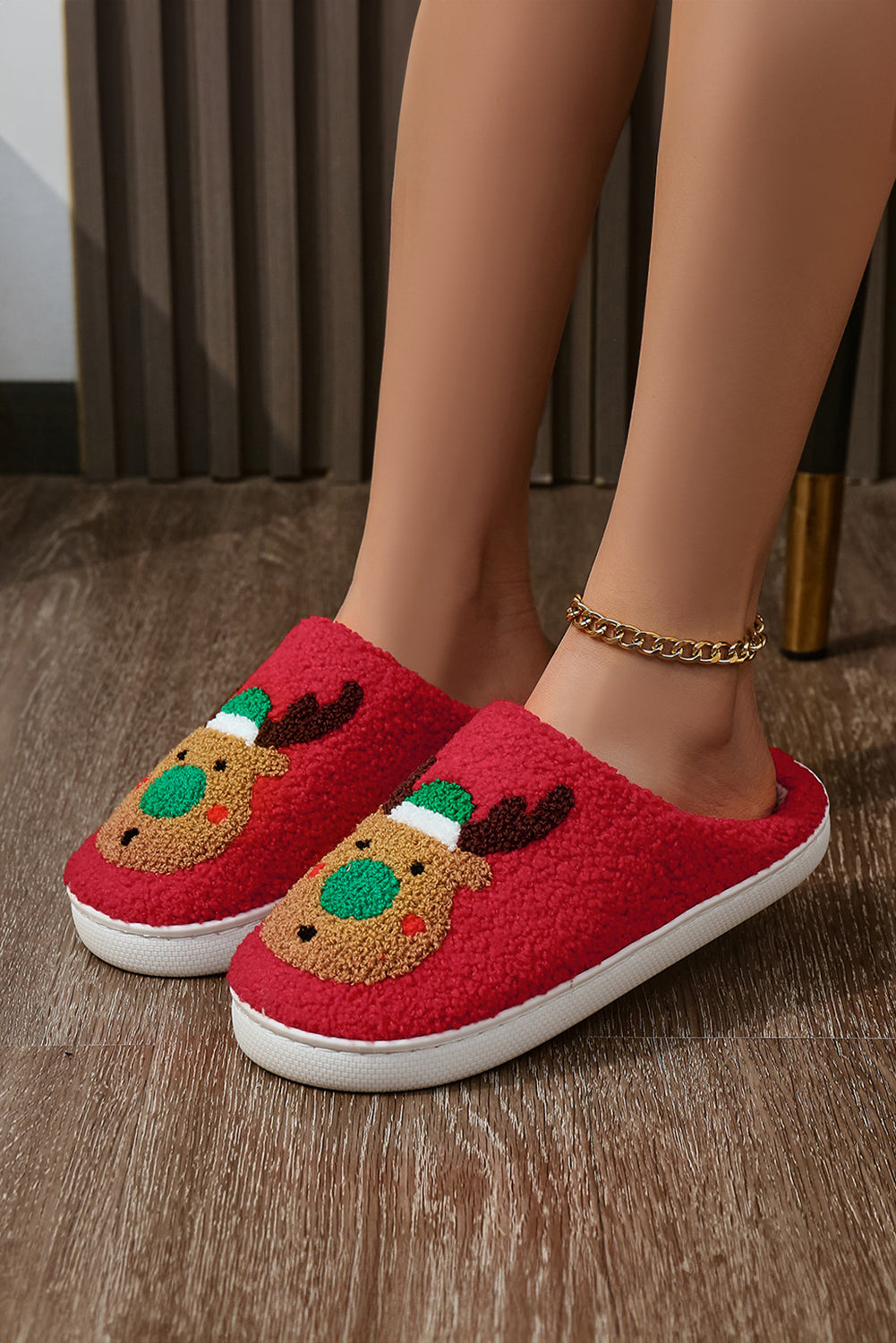 Reindeer House Slippers