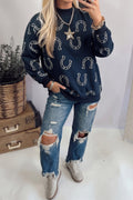 Horseshoe Pullover Sweatshirt (2 Colors Available)