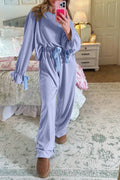 Velvet Bow Pajama Set