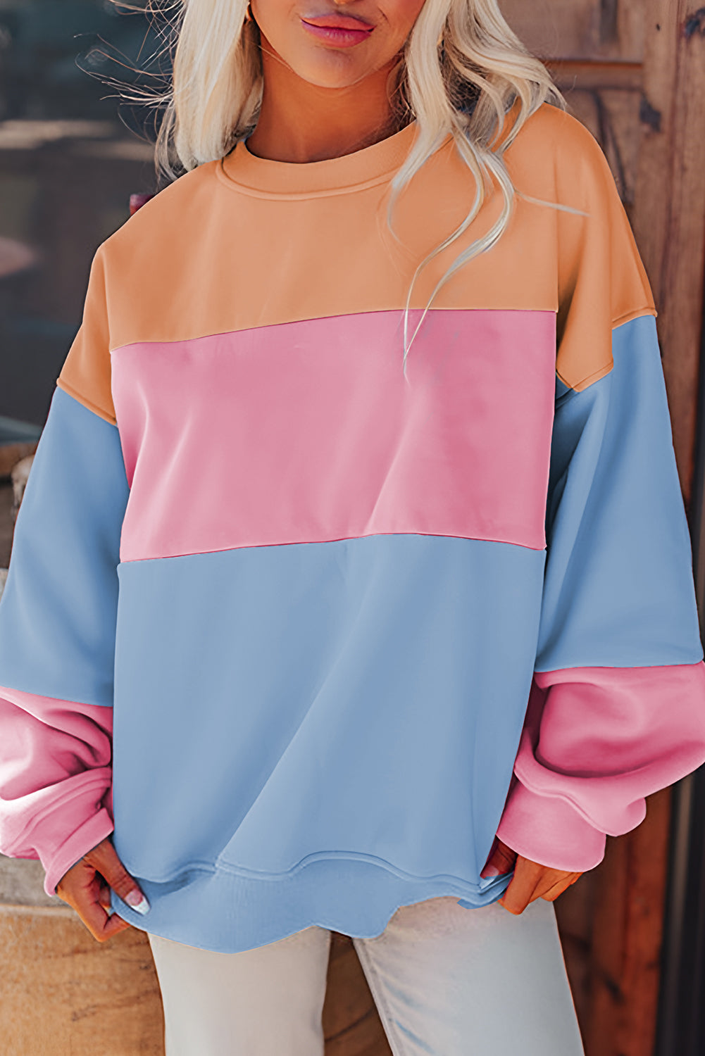 Colorblock Sweatshirt (4 Colors Available)