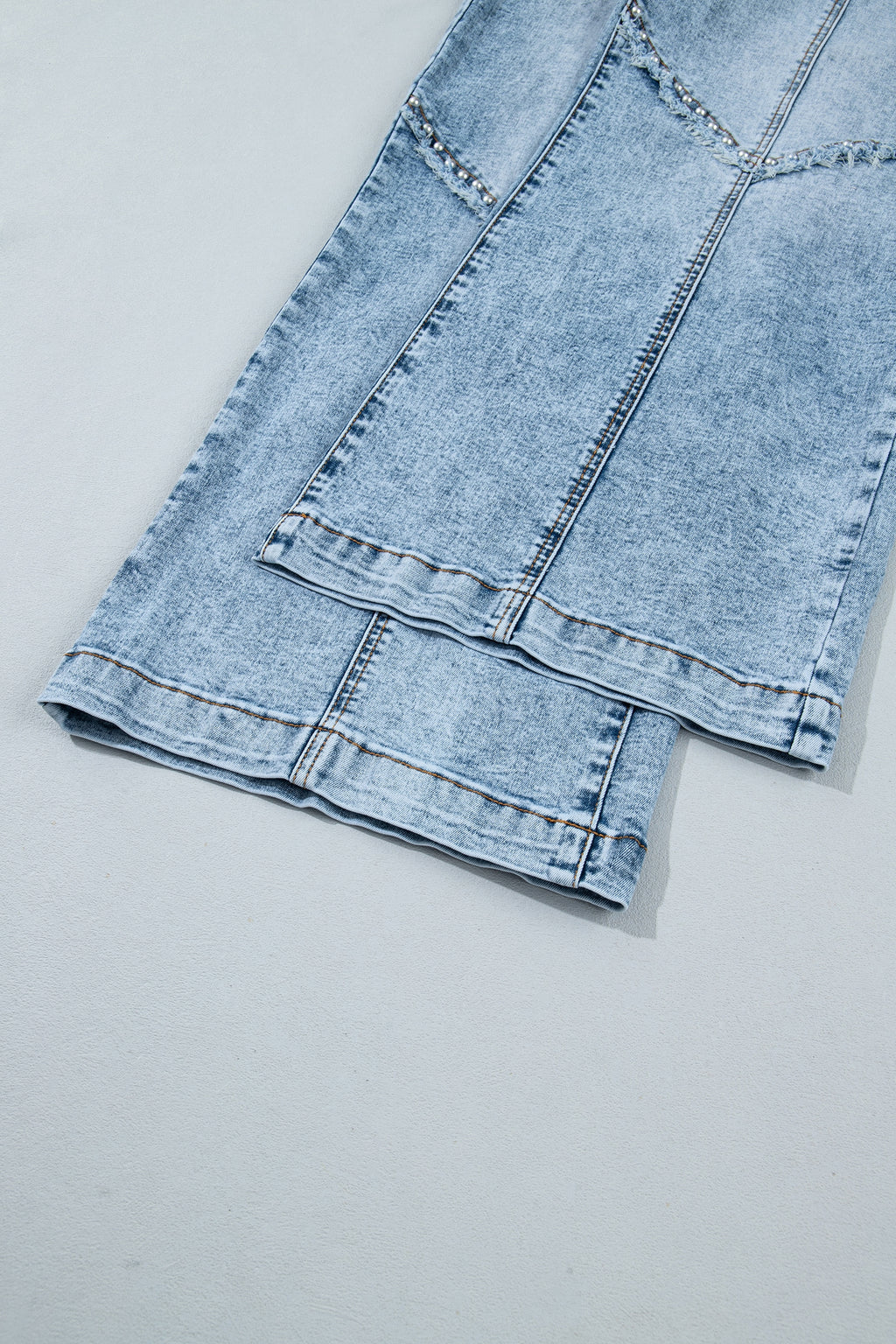 Studded Wide Leg Jeans