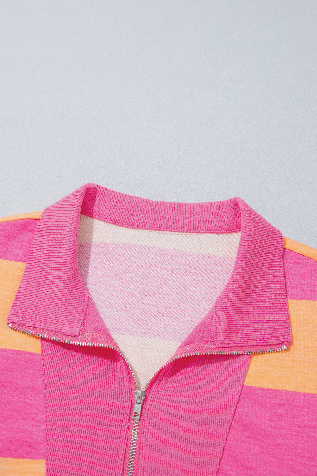 Stripe Colorblock Half Sleeve Top & Pants Set