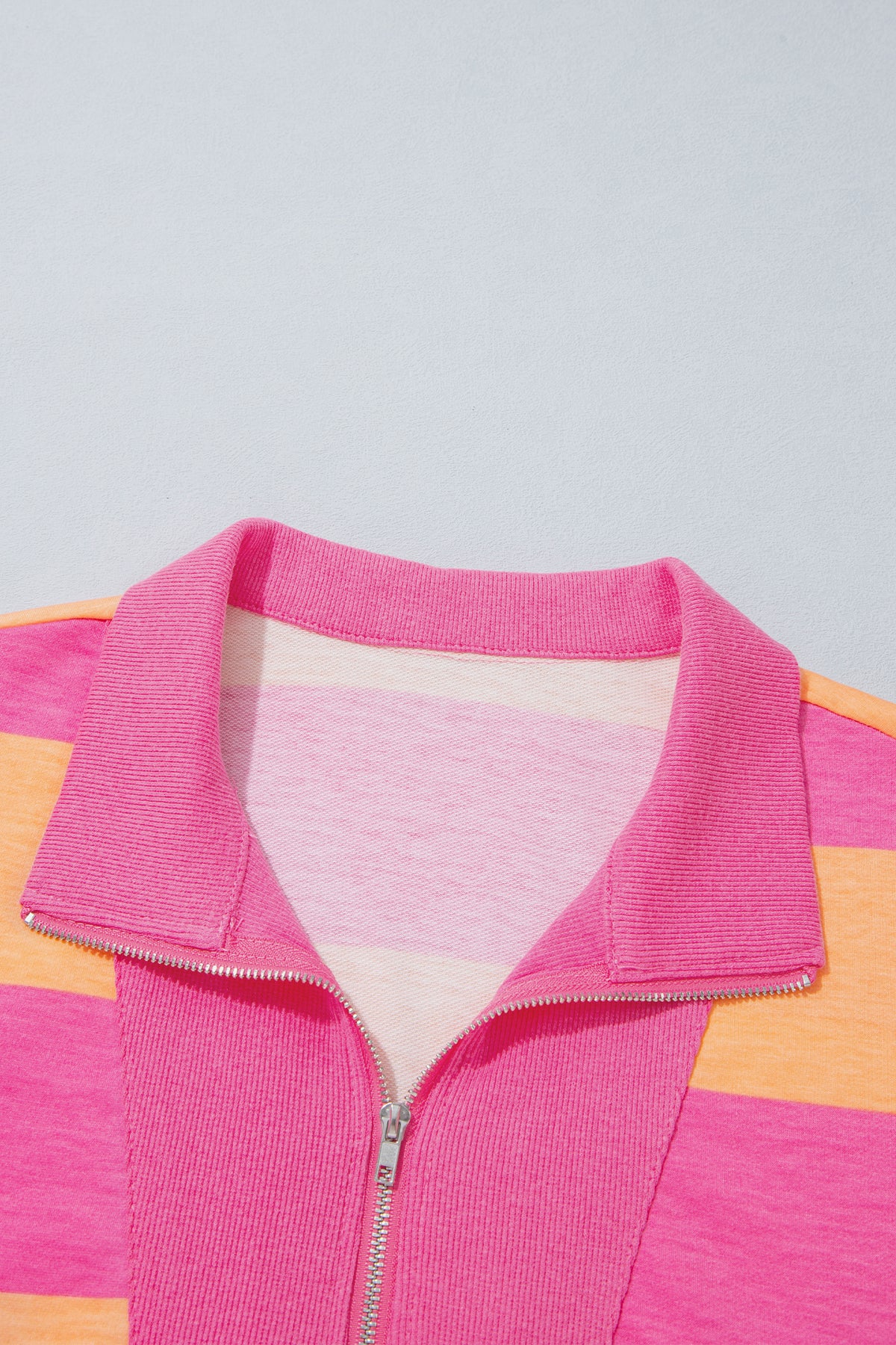 Stripe Colorblock Half Sleeve Top & Pants Set