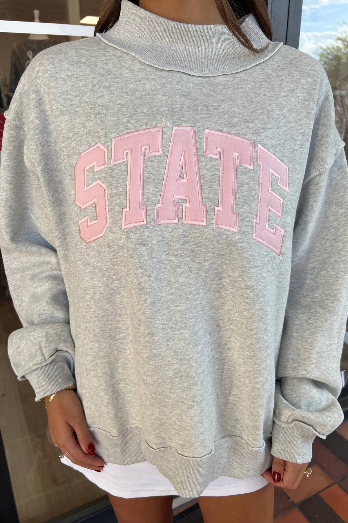 STATE Mock Neck Sweatshirt (3 Colors Available)