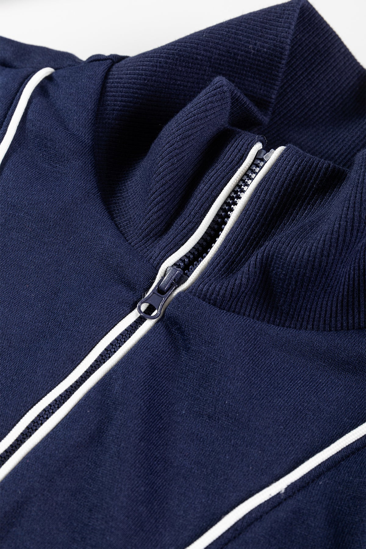 Navy Blue Pullover & Cropped Pants Set