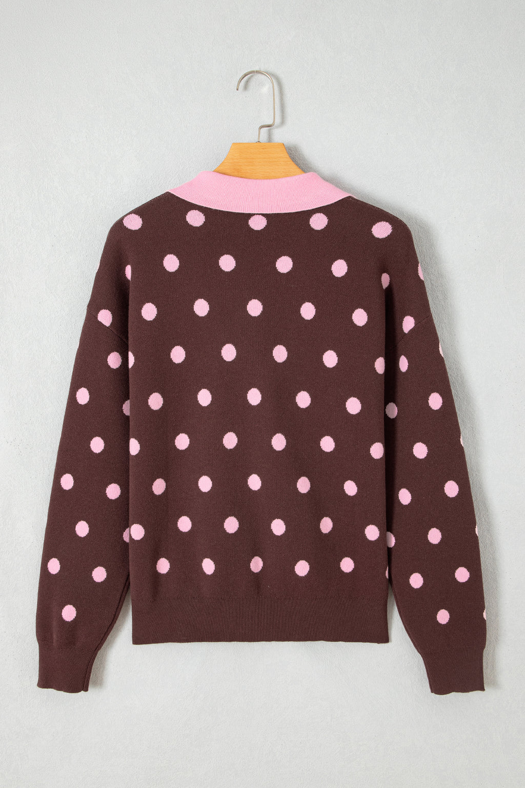 Pink Polka Dot Sweater