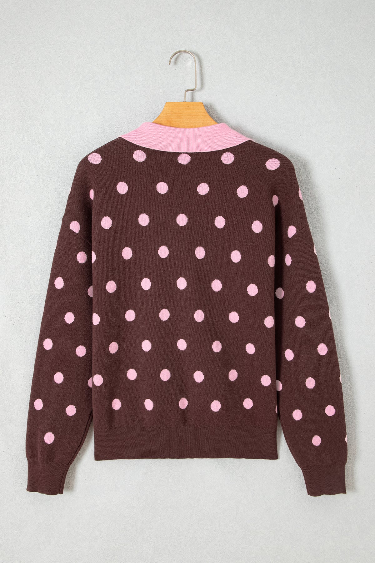 Pink Polka Dot Sweater