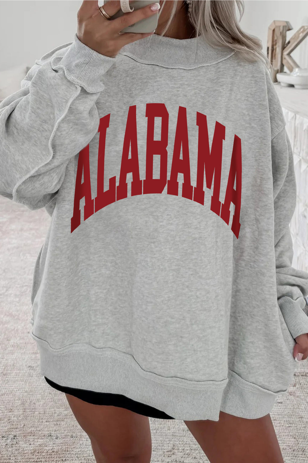 MS & AL Reversible Mock Neck Sweatshirt (2 Options Available)
