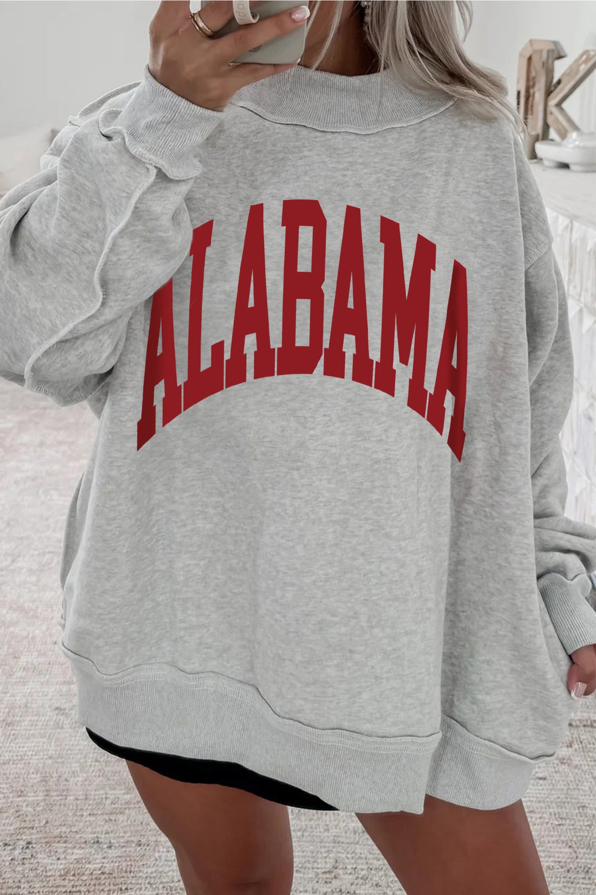 MS & AL Reversible Mock Neck Sweatshirt (2 Options Available)