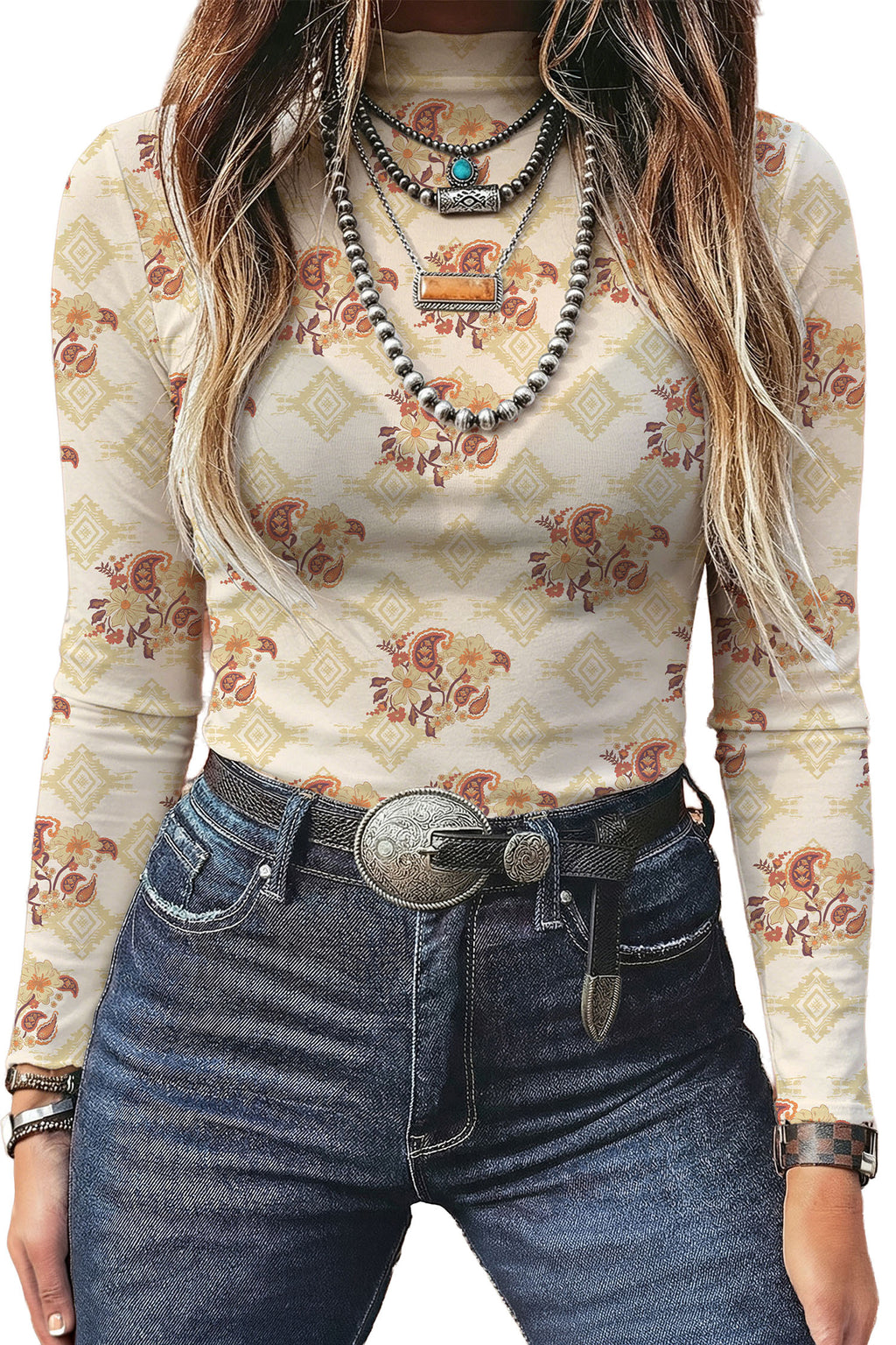 Mesh Long Sleeve Layering Top