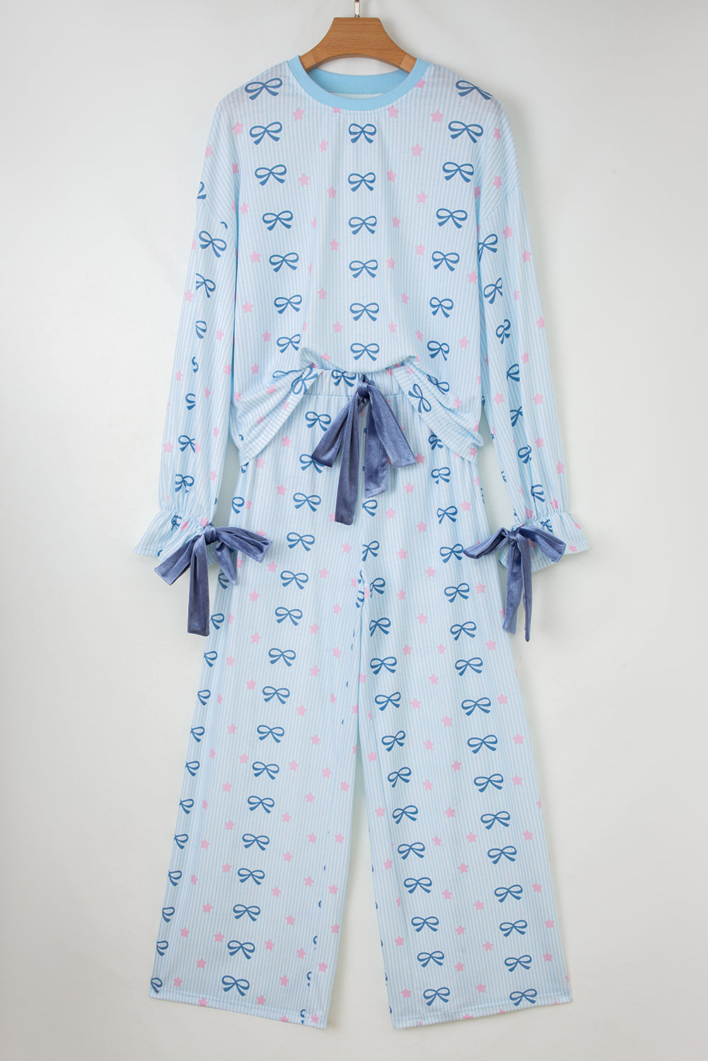 Bow & Star Pajama Set