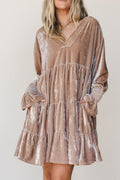 Velvet Tiered Dress