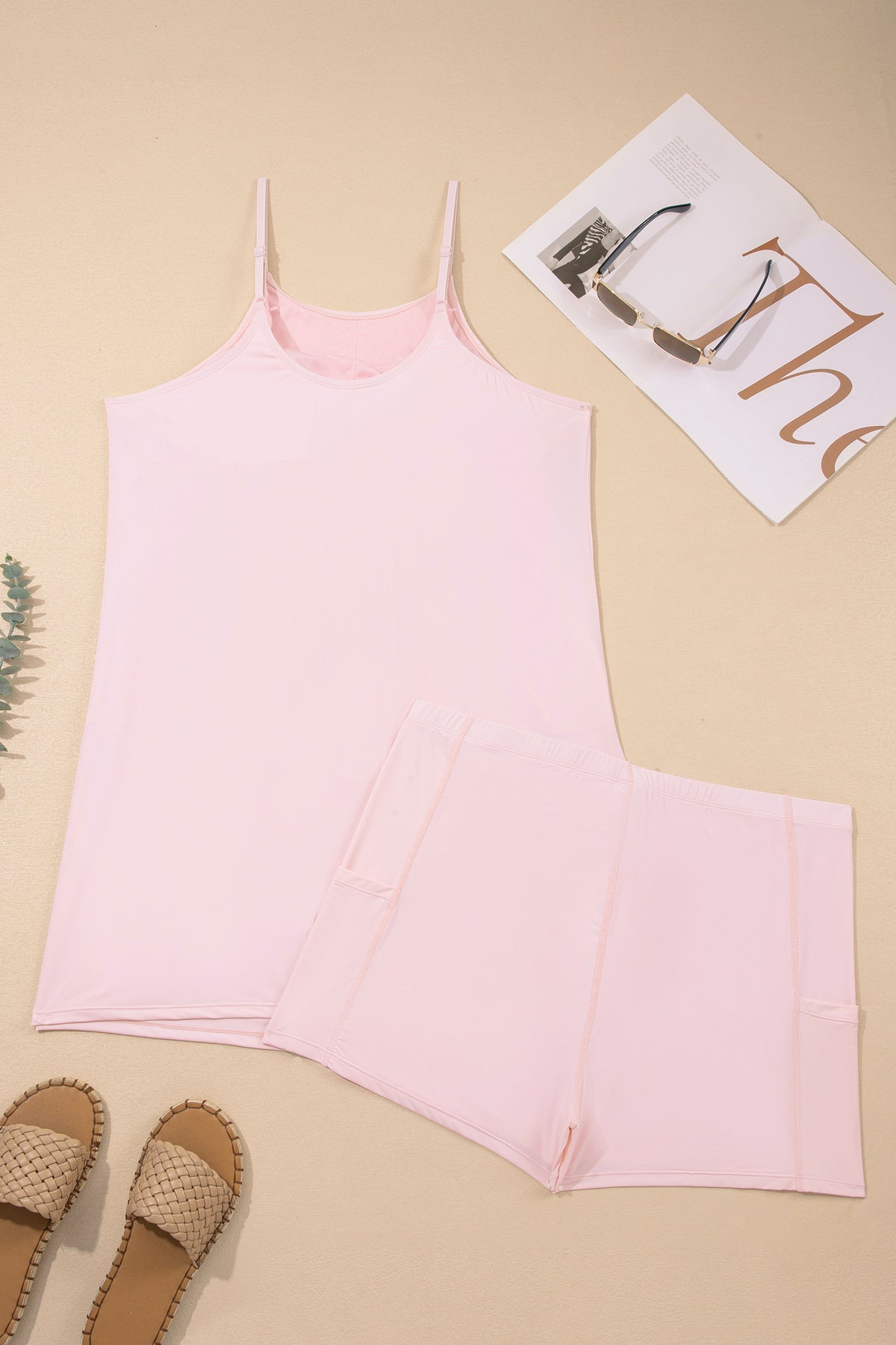 Tunic Tank with Shorts Plus Size 2 Piece Set