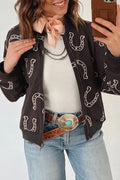 Western Horseshoe Full Zip Jacket