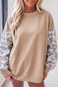 Mock Neck Camo Sweatshirt (2 Colors Available)