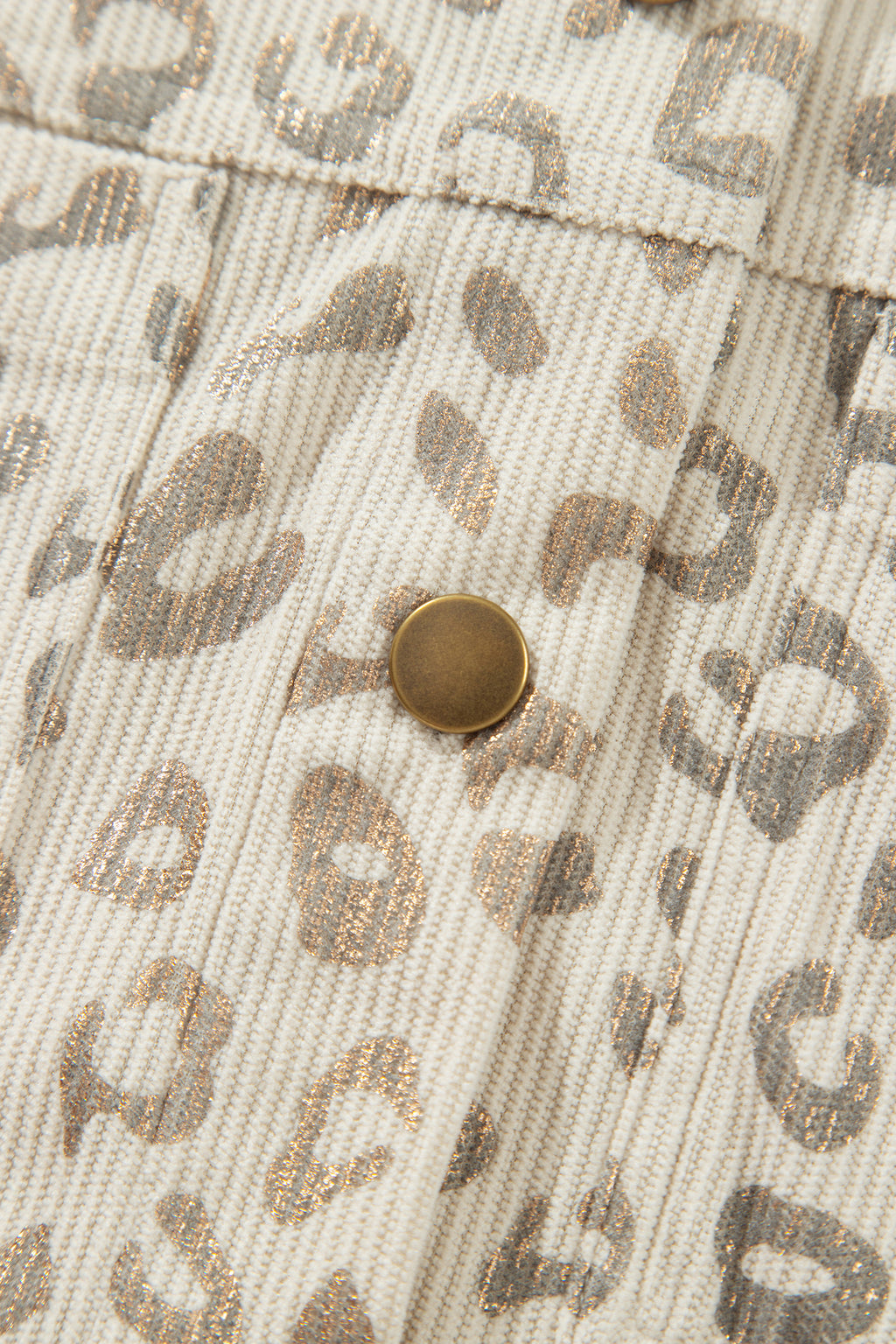 Leopard Print Corduroy Shacket