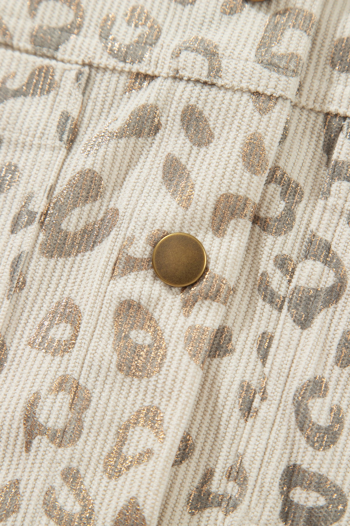 Leopard Print Corduroy Shacket