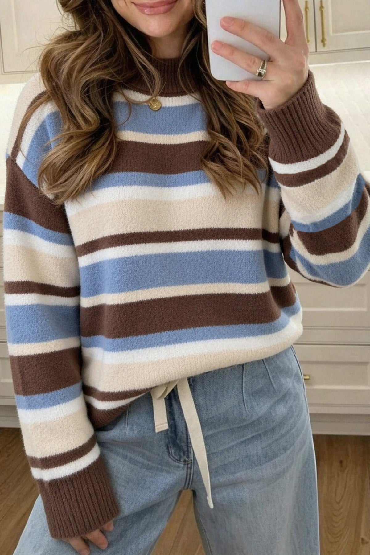 Multicolor Striped Sweater (2 Colors Available)