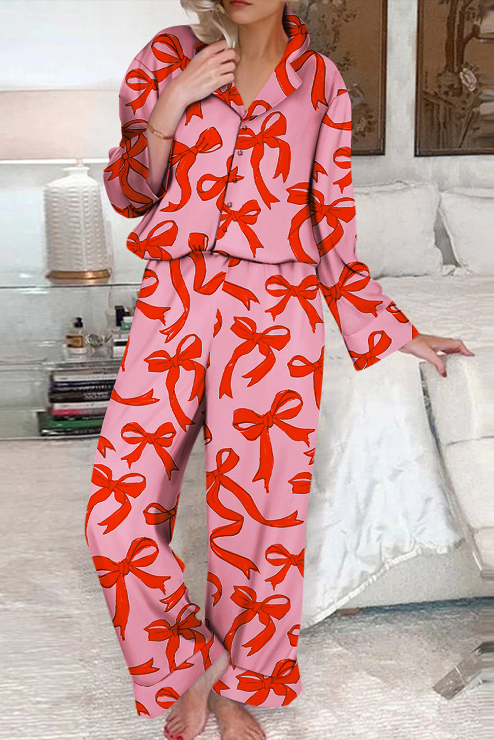 Bow Pajama Set