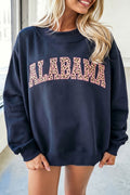 Alabama Embroidered Leopard Sweatshirt