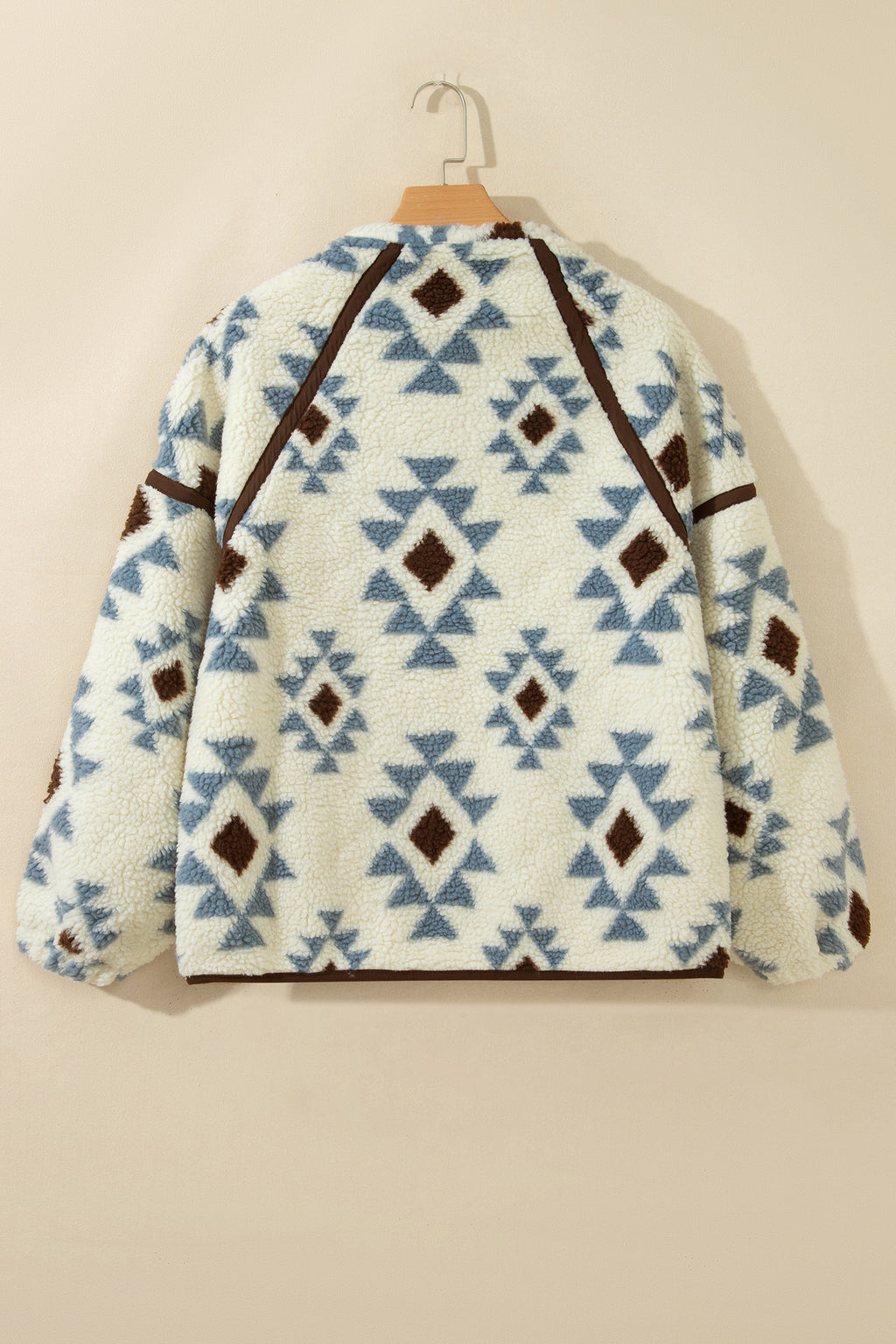 Sherpa Aztec Print Pullover
