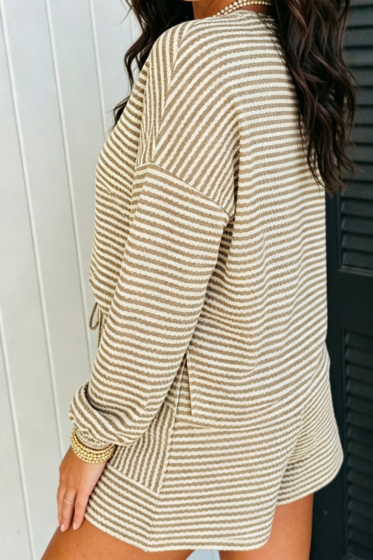 Striped Knit Short Set (4 Colors Available)