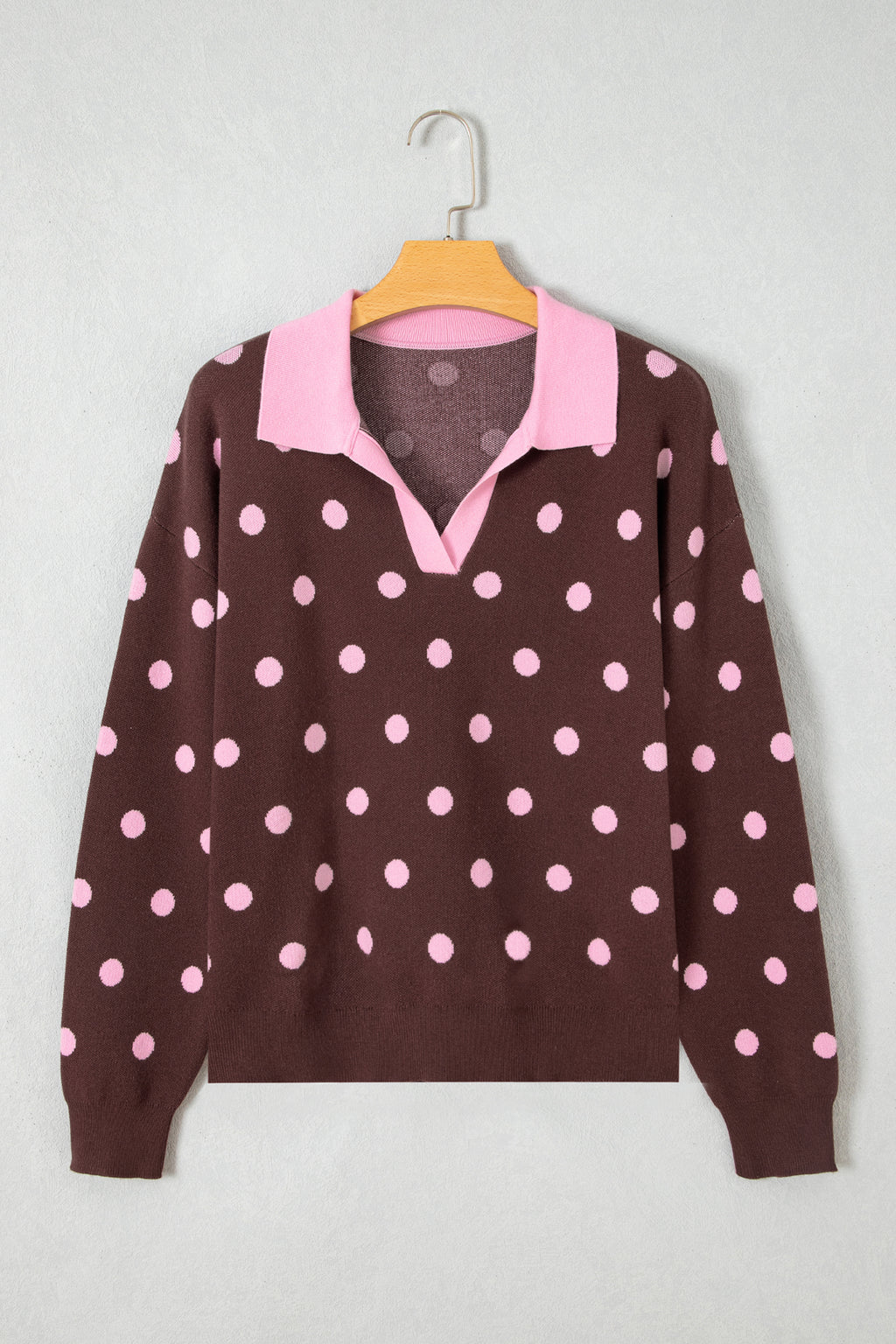 Pink Polka Dot Sweater