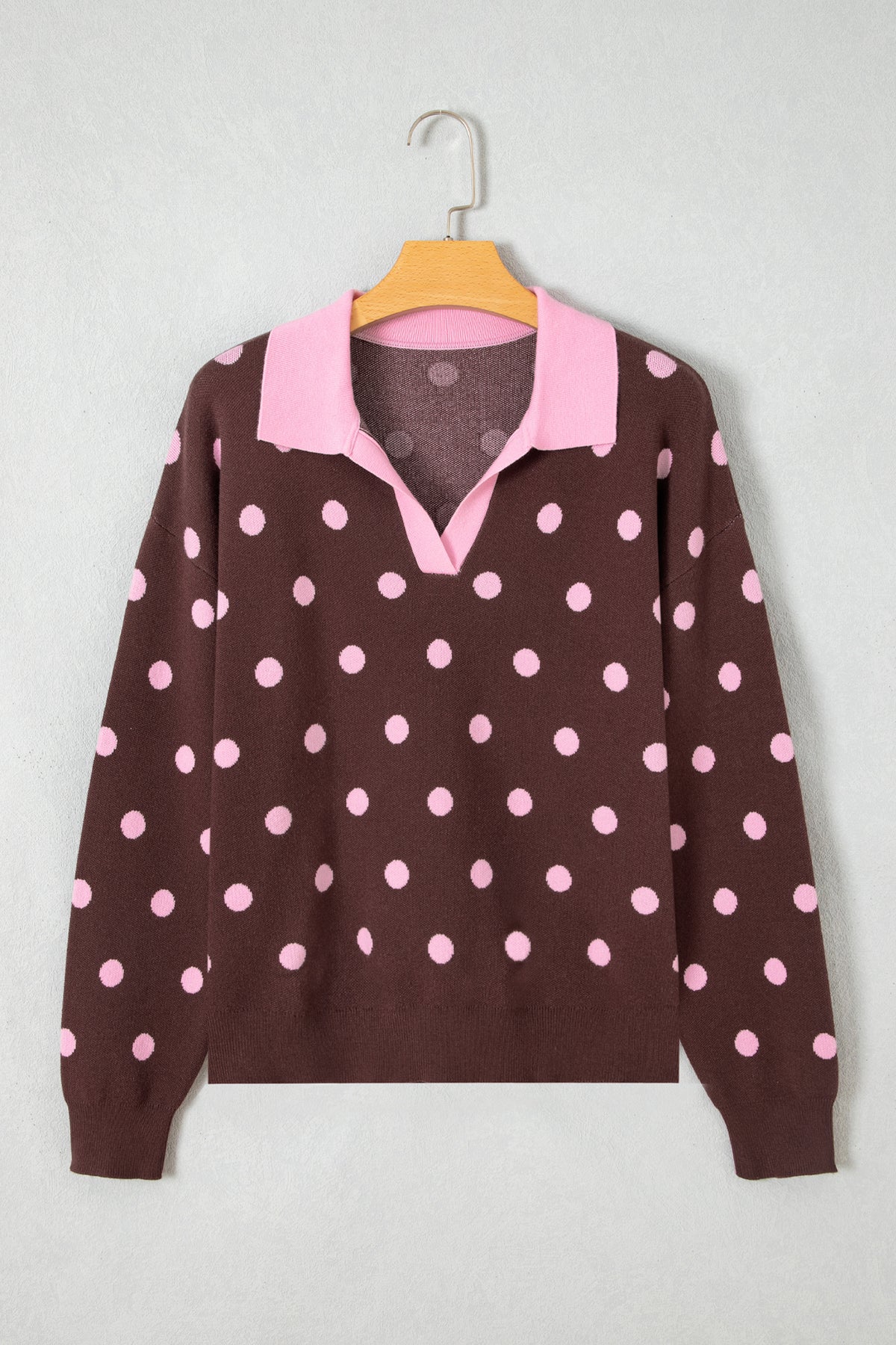 Pink Polka Dot Sweater