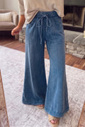 Mineral Wash Flare Leg Pants (3 Colors Available)