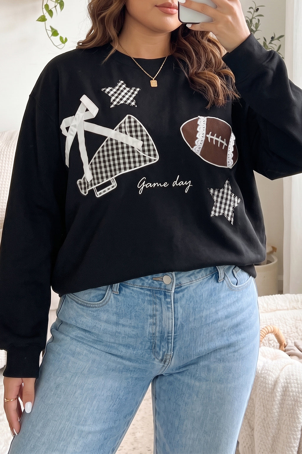 Game Day Plus Size Sweatshirt (2 Colors Available)