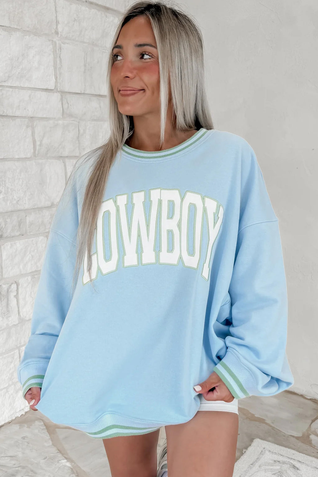 Embroidered Cowboy Sweatshirt
