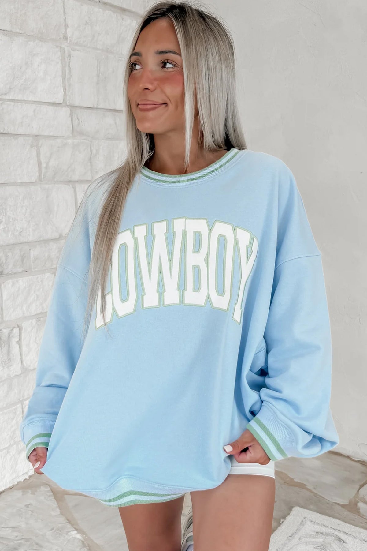 Embroidered Cowboy Sweatshirt