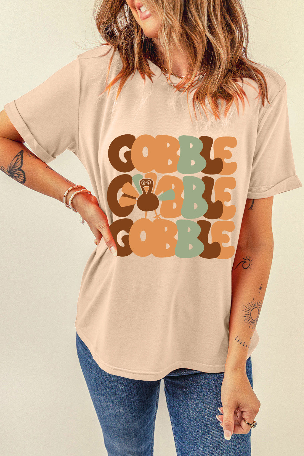 GOBBLE GOBBLE GOBBLE Graphic  Tee