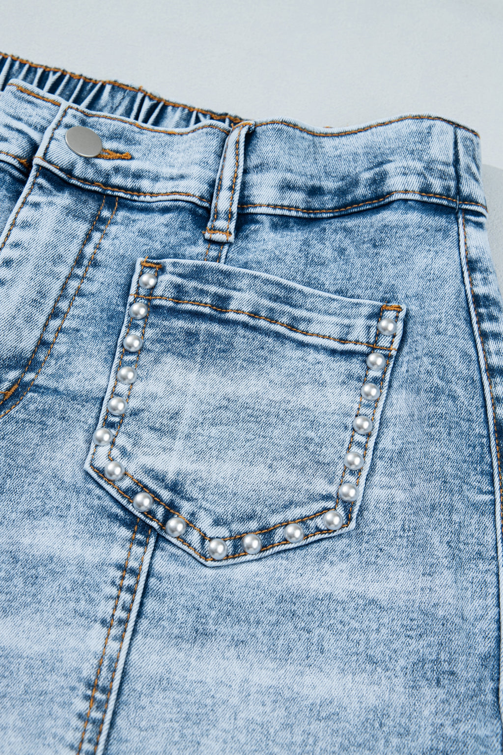 Studded Wide Leg Jeans