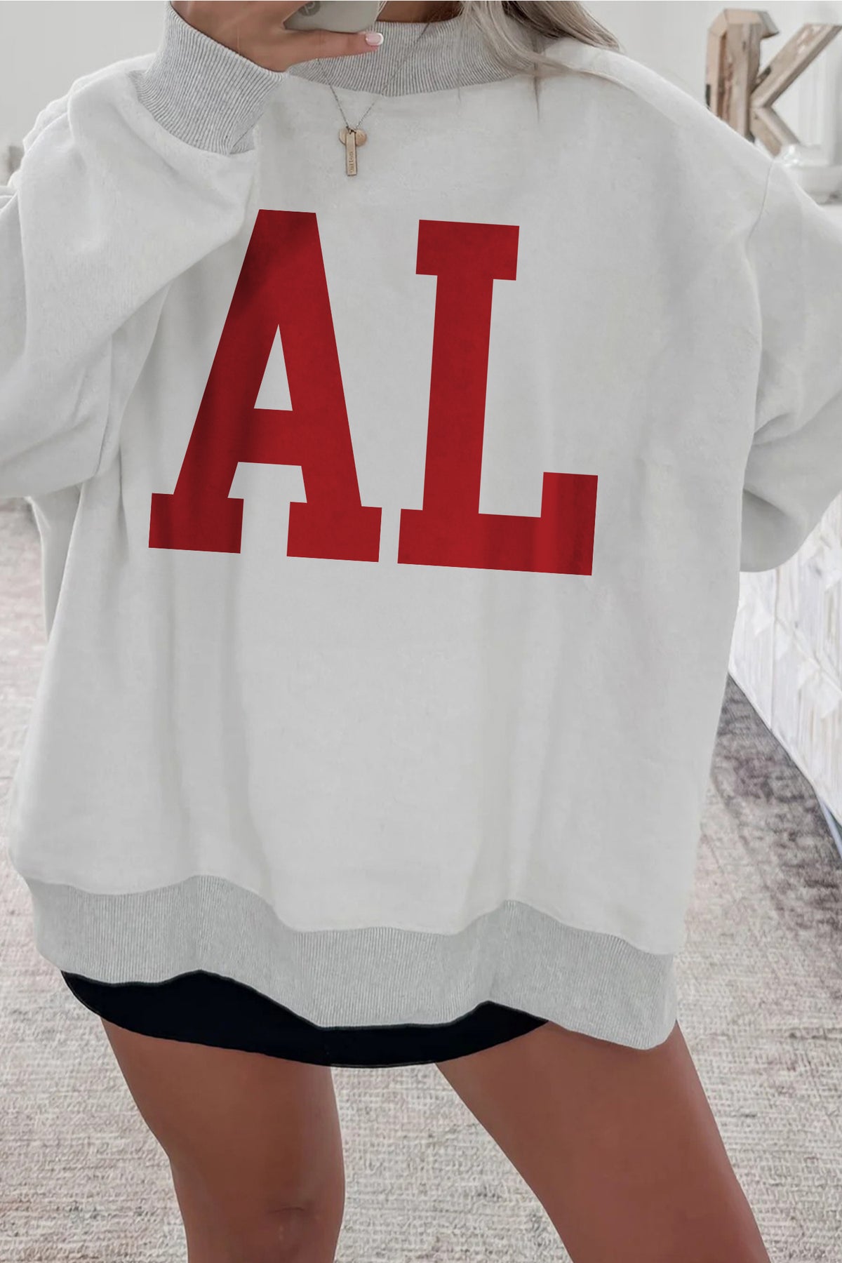 MS & AL Reversible Mock Neck Sweatshirt (2 Options Available)