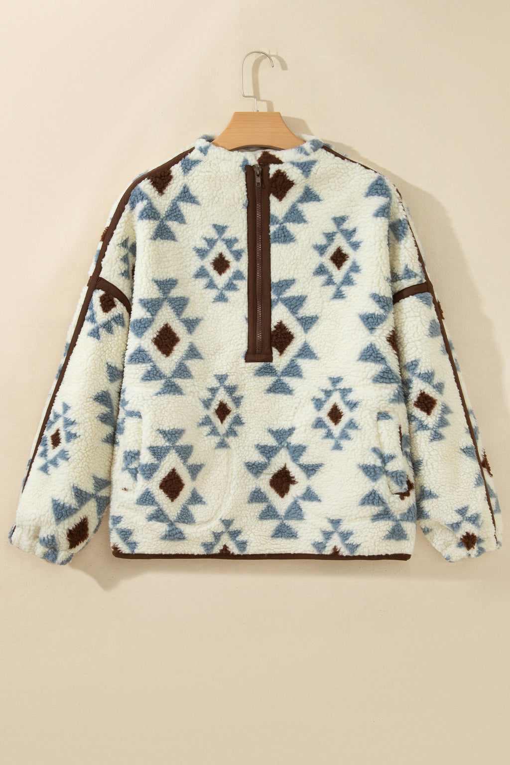 Sherpa Aztec Print Pullover