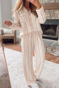 Pink Floral Pajama Set