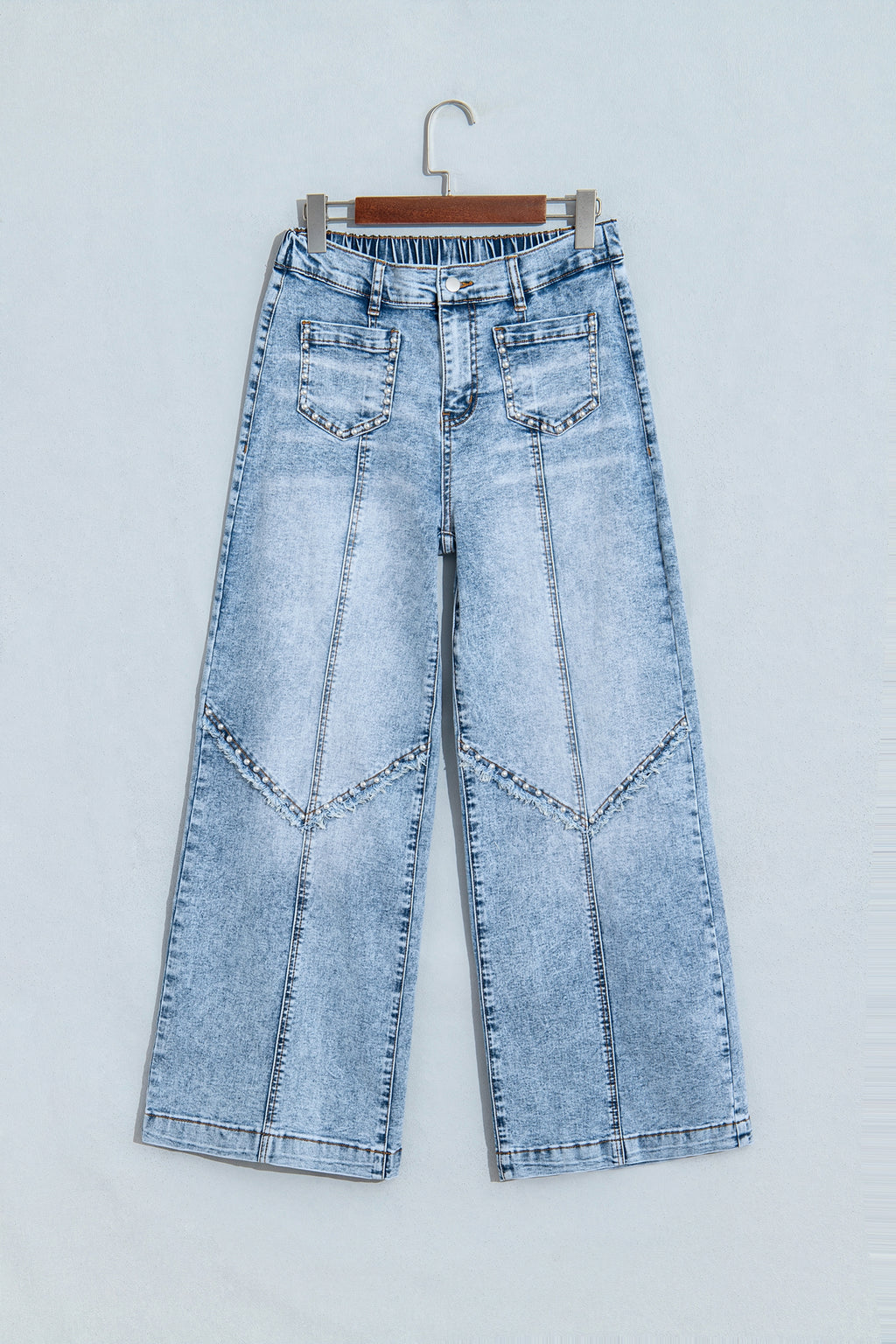 Studded Wide Leg Jeans