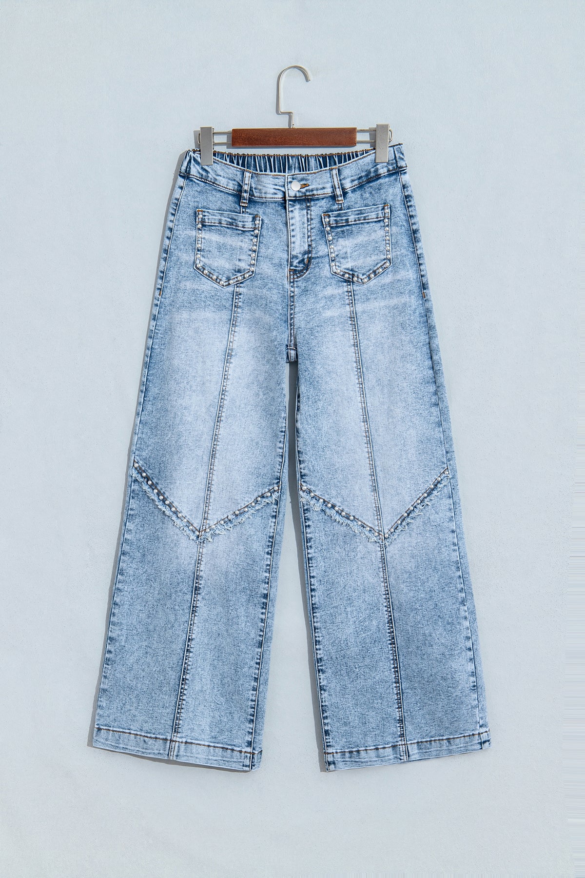 Studded Wide Leg Jeans