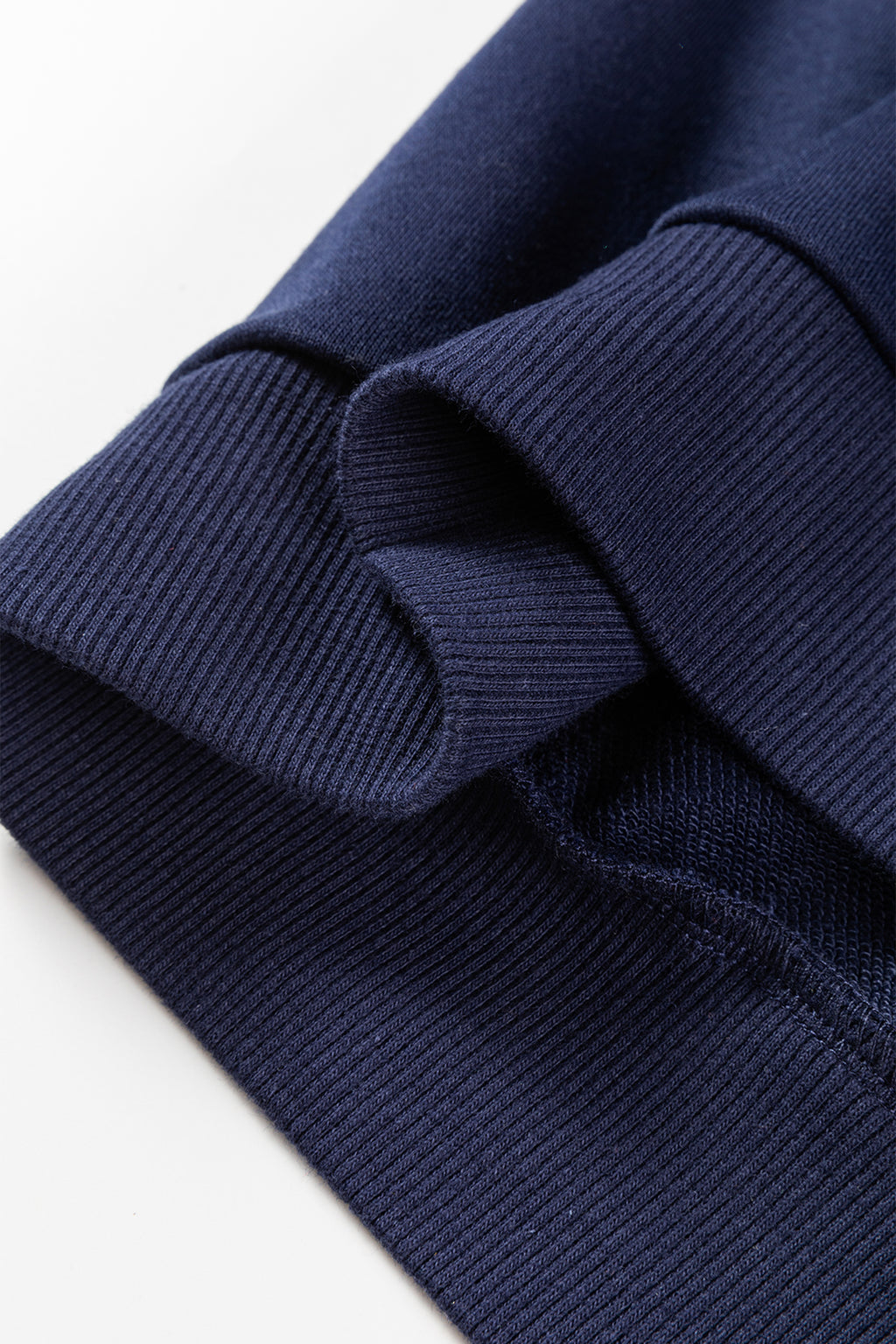Navy Blue Pullover & Cropped Pants Set