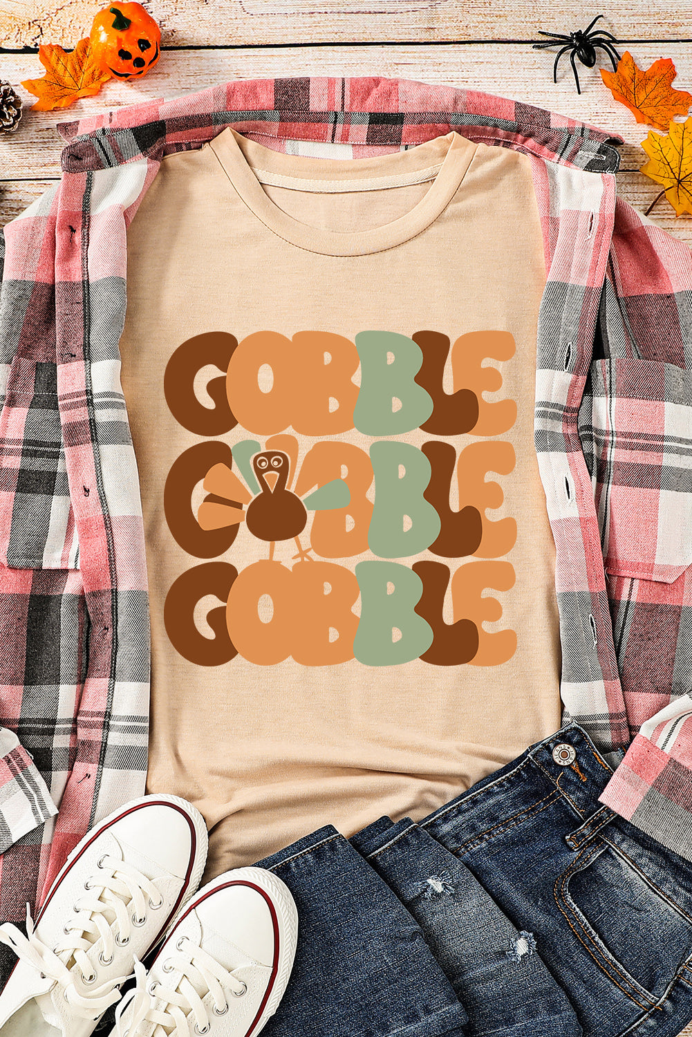 GOBBLE GOBBLE GOBBLE Graphic  Tee
